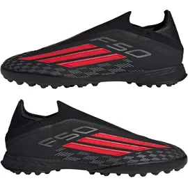 adidas F50 Pro Laceless TF Herren Core Black/Lucid Red 39