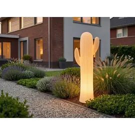 smartwares LED Solar-Stehleuchte Kaktus 111,5 cm 1 Stück weiß