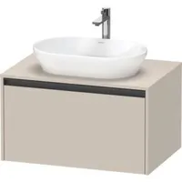 Duravit Ketho.2 Wastafelonderkast 80x55x45,9 cm Mat Taupe