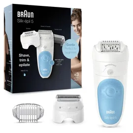 Braun Silk-épil 5 5-605 weiß/türkis