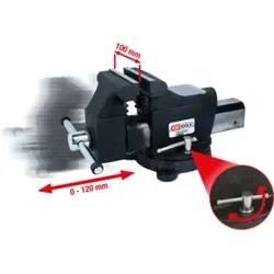 KS Tools Parallel-Schraubstock, 4"