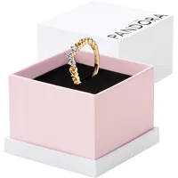 Pandora 162232C01 Damenring Edle Tiara mit Wirbel Goldfarben, 50/15,9