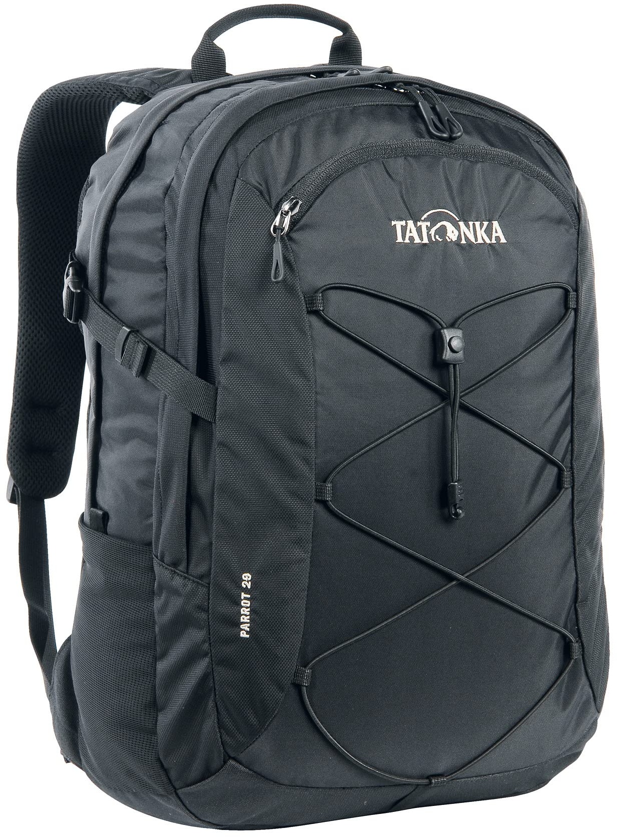 Tatonka Laptop-Rucksack Parrot 29 - Daypack mit 15 Zoll Notebookfach - bietet Platz für mehrere DIN A4-Ordner - für Damen und Herren - 29 Liter - schwarz, 48 x 34 x 13 cm