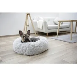 Kerbl Kuschelbett Fluffy Ø 76 cm hellgrau