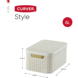 Curver STYLE Box S 29 x 20 x 14 cm 3-tlg. creme