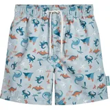 Playshoes Badeshorts Jungen Beach-Short Badehose Schwimmhose Badebekleidung, Dino Allover, 122/128
