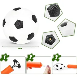 luxuskollektion 2er Set Kinder Fußballtore mit Fußbällen und Luftpumpe