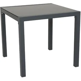 Svita Gartentisch 80 x 80 x 75 cm Dunkelgrau