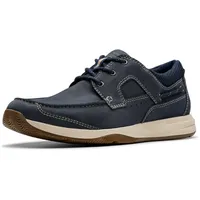 CLARKS Herren. Sailview Lace, Marineblau, 44 EU