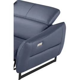 Egoitaliano Schlafcouch 2,5-Sitzer Leder 3-Sitzer Grau