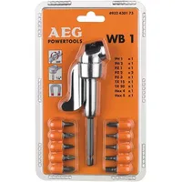 AEG Winkelschraubvorsatz WB-1 1/4 Zoll sechskant 10 Stück