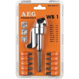 AEG Winkelschraubvorsatz WB-1 1/4 Zoll sechskant 10 Stück