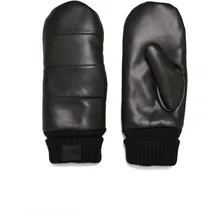 URBAN CLASSICS Puffer Imitation Leather Gloves Schwarz S/M