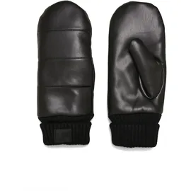URBAN CLASSICS Puffer Imitation Leather Gloves Schwarz S/M