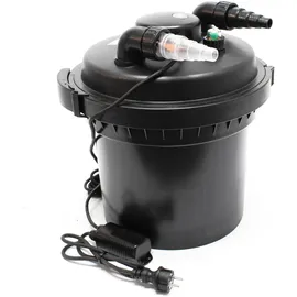 Wiltec CPF-280 Druckteichfilter 9000 l/h / 11 W Teichklärer, für Teiche bis 8000 L