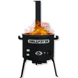 Grillpeter Utschak Asamat mit Abzugsrohr D40 cm Feuerofen für Kazan 10-16 Liter Uchag