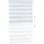 Relaxdays Doppelrollo Klemmfix 85 x 156 cm transparent/weiß