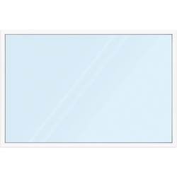 Panoramafenster, Kunststoff, aluplast IDEAL 4000, 300 x 100 cm, Weiß, 2-fach Verglasung, individuell konfigurieren