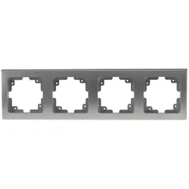ChiliTec DELPHI 4-fach Rahmen Silber