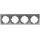ChiliTec DELPHI 4-fach Rahmen Silber