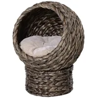 PawHut Katzenkorb Katzenhöhle Katzenbett mit Kissen