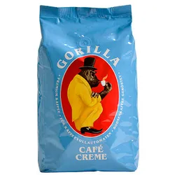 GORILLA Café Creme Kaffeebohnen, Arabicabohnen mild, 1,0 kg