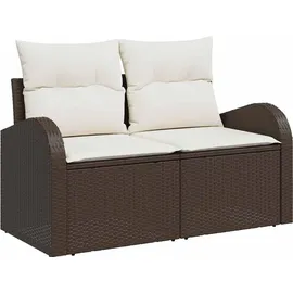 vidaXL Garten-Lounge-Set 11-tlg. braun