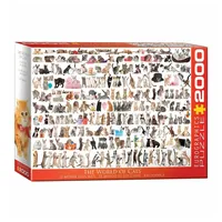 Eurographics 8220-0580 - Welt der Katzen, Puzzle, 2.000 Teile