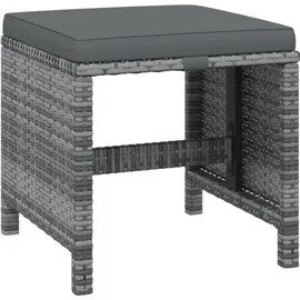 vidaXL Polyrattan Garten-Set 313100 9-tlg. grau