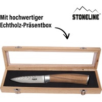 STONELINE STONELINE® Hammerschlag Schälmesser 20 cm, aus Damaszenerstahl