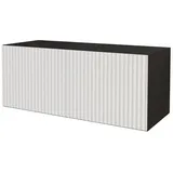altdecor NOA-2 Lowboard 100 cm x 40 cm x 40 cm Schwarz/Weiß Holzwerkstoff