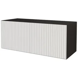 altdecor NOA-2 Lowboard 100 cm x 40 cm x 40 cm Schwarz/Weiß Holzwerkstoff