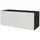altdecor NOA-2 Lowboard 100 cm x 40 cm x 40 cm Schwarz/Weiß Holzwerkstoff