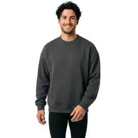 URBAN CLASSICS Organic Boxy Pocket Sweatshirt Dark Shadow M