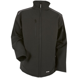 Result Ripstop Softshell Workwear Jacke mit Cordura, black/black, 3XL