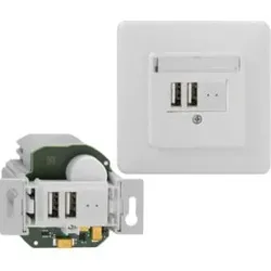 Rutenbeck USB-Ladegerät UP 2-fach SV USB 2xUp rw