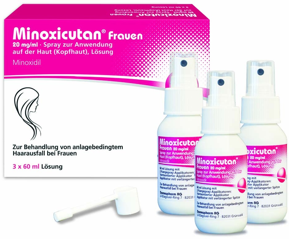 minoxicutan frauen 20 mg ml spray 3x60 ml