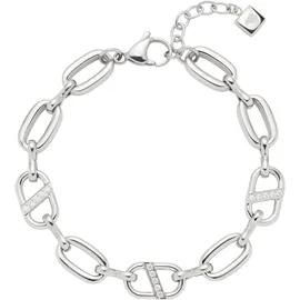 LEONARDO Narea Armband mit Zirkonia Edelstahlfarben 22 cm