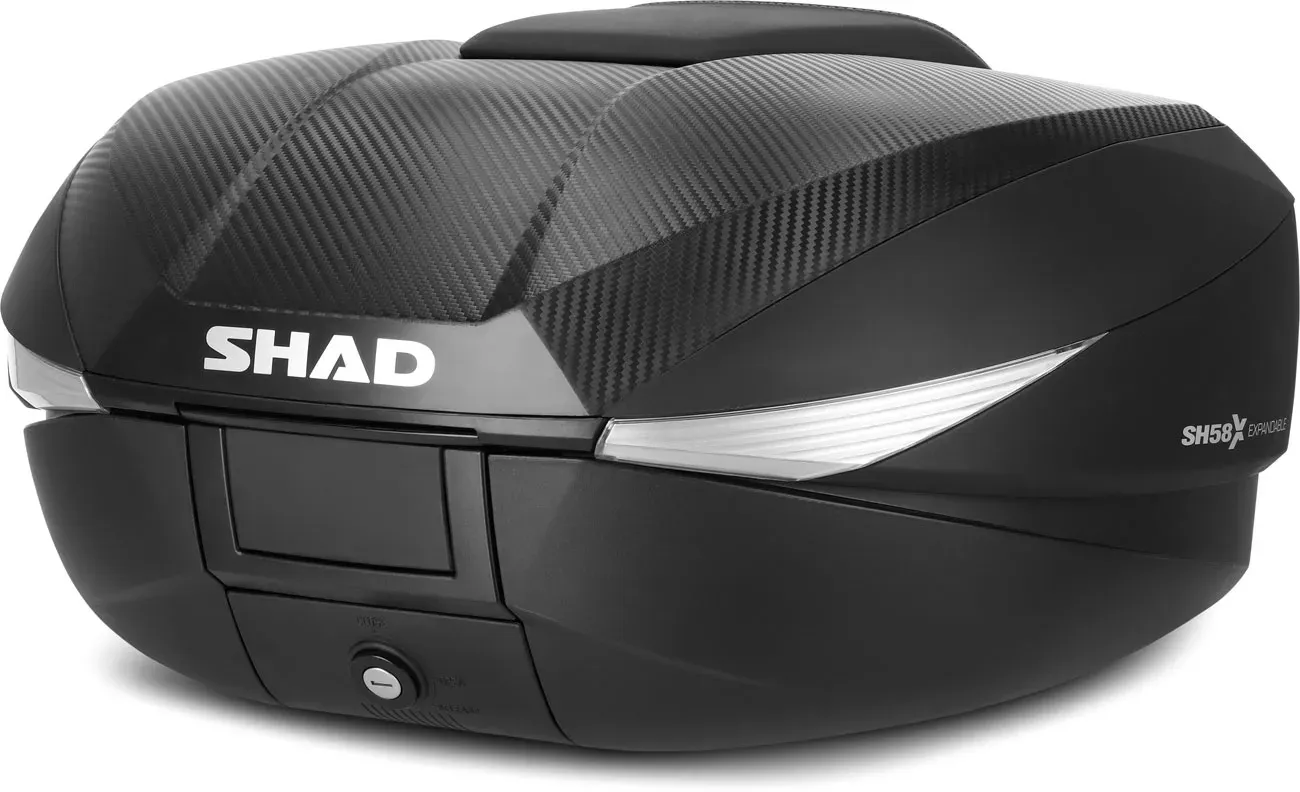 Shad SH58X, topcase extensible - Noir/Carbone - 46-58 L