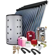 Sunex Solaranlage Paket HP22 14,44m2 Vakuumröhrenkollektor Frischwasserspeicher 800l