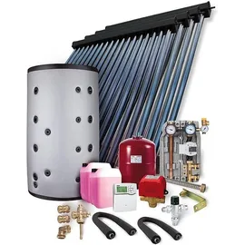 Sunex Solaranlage Paket HP22 14,44m2 Vakuumröhrenkollektor Frischwasserspeicher 800l