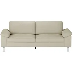 Max Schelling Ledersofa aus Echtleder Maximum , creme , Maße (cm): B: 224 H: 86 T: 97.0