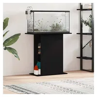 vidaXL Aquarienunterschrank Schwarze Eiche 75 x 36 x 72,5 cm