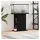 vidaXL Aquarienunterschrank Schwarze Eiche 75 x 36 x 72,5 cm