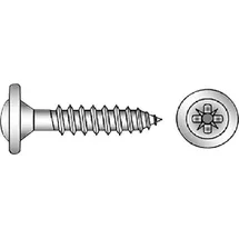 E/D/E Rückwandschraube 4x35 Z2 blau verzinkt