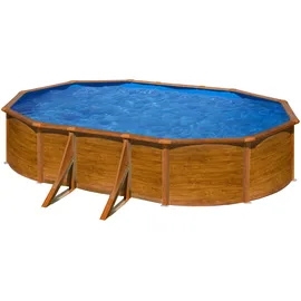 Gre Pacific oval Pool Set 4-tlg. 610 x 375 x 120 cm inkl. Sandfilteranlage