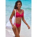ELBSAND Bustier-Bikini Damen Rot 36 Cup A/B