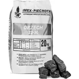 PALIGO Steinkohle Nusskohle Schmiedekohle Heizkohle Kesselkohle Esskohle Fettkohle Kohle Grob 25-60mm 20kg Sack / 1 Karton Anmag