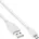 Micro-USB 2 0 Kabel Stecker an Micro-B Stecker weiß 1 5m