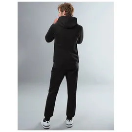TRIGEMA Jogginganzug "TRIGEMA Jogginganzug aus Biobaumwolle", Herren, Gr. XL, schwarz, 75% Baumwolle (Biobaumwolle kbA), 25% Baumwolle (recycelt), casual, Sportanzüge